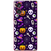 Чехол BoxFace Motorola Edge 50 Fusion Halloween Purple Mood