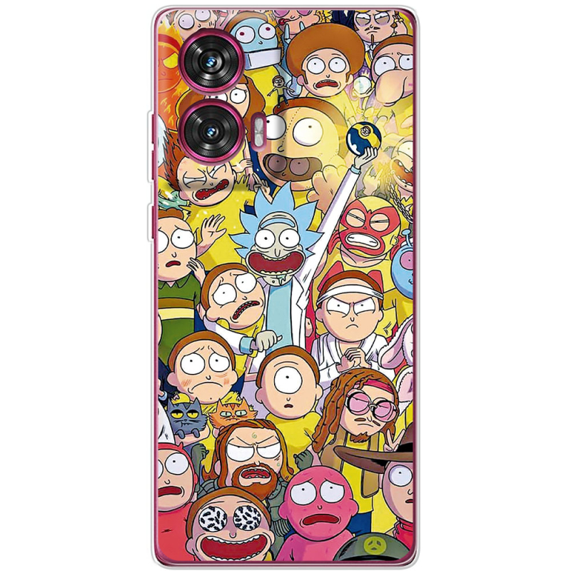 Чехол BoxFace Motorola Edge 50 Fusion Rick and Morty