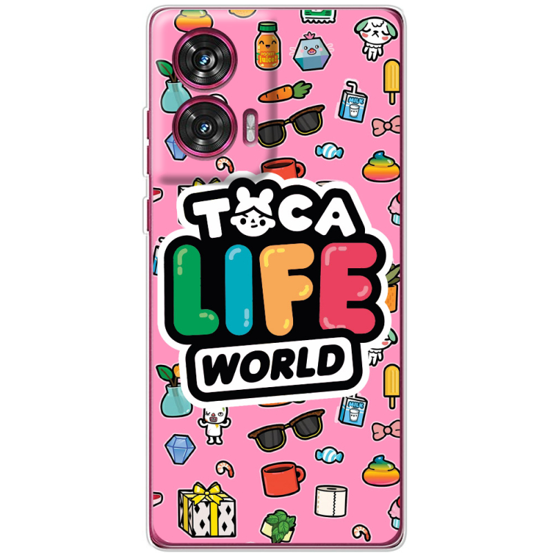 Чехол BoxFace Motorola Edge 50 Fusion Toca Boca Life World