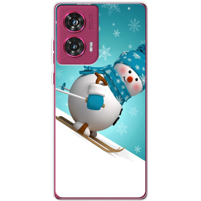 Чехол BoxFace Motorola Edge 50 Fusion Skier Snowman