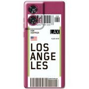 Прозрачный чехол BoxFace Motorola Edge 50 Fusion Ticket Los Angeles