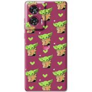 Прозрачный чехол BoxFace Motorola Edge 50 Fusion Pattern Baby Yoda