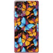 Прозрачный чехол BoxFace Motorola Edge 50 Fusion Butterfly Morpho