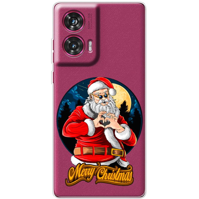 Прозрачный чехол BoxFace Motorola Edge 50 Fusion Cool Santa