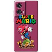 Прозрачный чехол BoxFace Motorola Edge 50 Fusion Super Mario