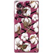 Прозрачный чехол BoxFace Motorola Edge 50 Fusion Cotton flowers