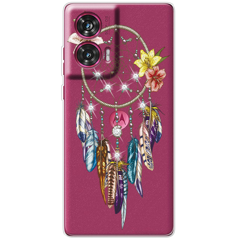 Чехол со стразами Motorola Edge 50 Fusion Dreamcatcher