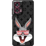 Черный чехол BoxFace Motorola Edge 50 Fusion looney bunny