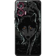 Черный чехол BoxFace Motorola Edge 50 Fusion Wolf