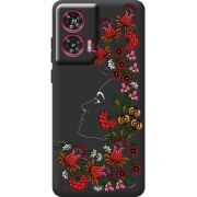 Черный чехол BoxFace Motorola Edge 50 Fusion 3D Ukrainian Muse