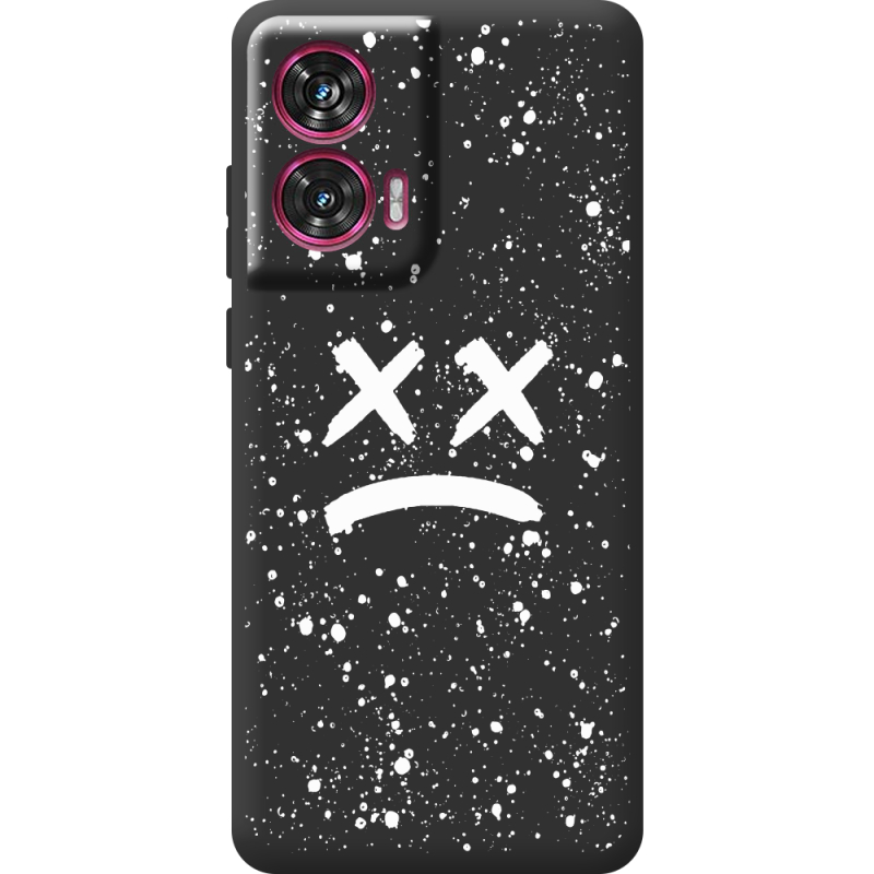 Черный чехол BoxFace Motorola Edge 50 Fusion Sad Way