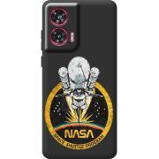 Черный чехол BoxFace Motorola Edge 50 Fusion NASA Spaceship