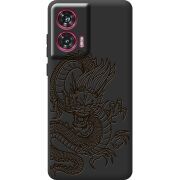 Черный чехол BoxFace Motorola Edge 50 Fusion Chinese Dragon