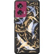 Черный чехол BoxFace Motorola Edge 50 Fusion Ластівки