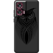 Черный чехол BoxFace Motorola Edge 50 Fusion Owl