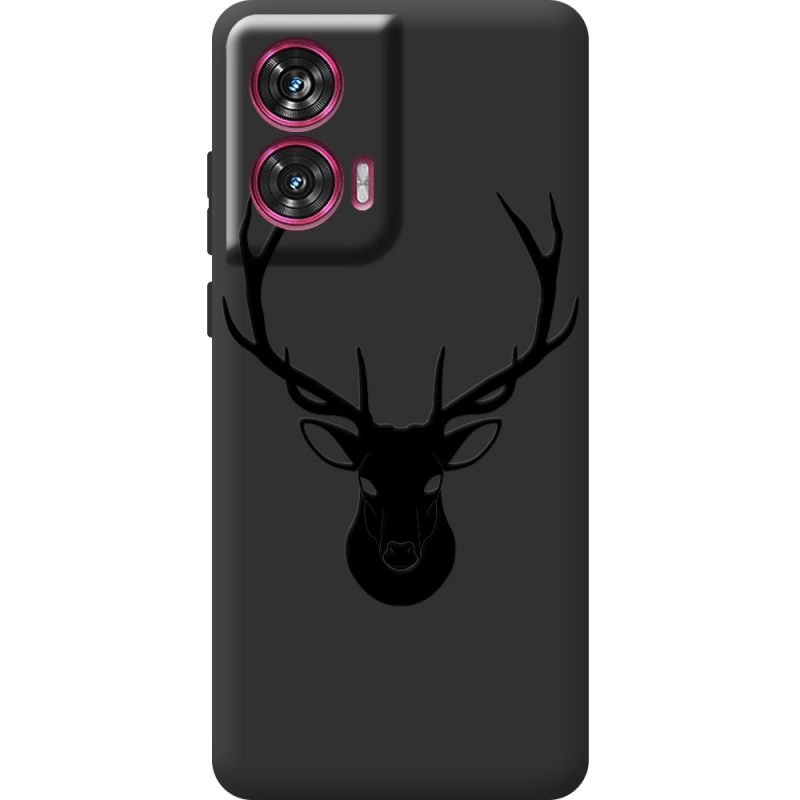 Черный чехол BoxFace Motorola Edge 50 Fusion Deer