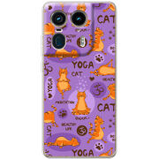 Чехол BoxFace Motorola Edge 50 Ultra Yoga Cat