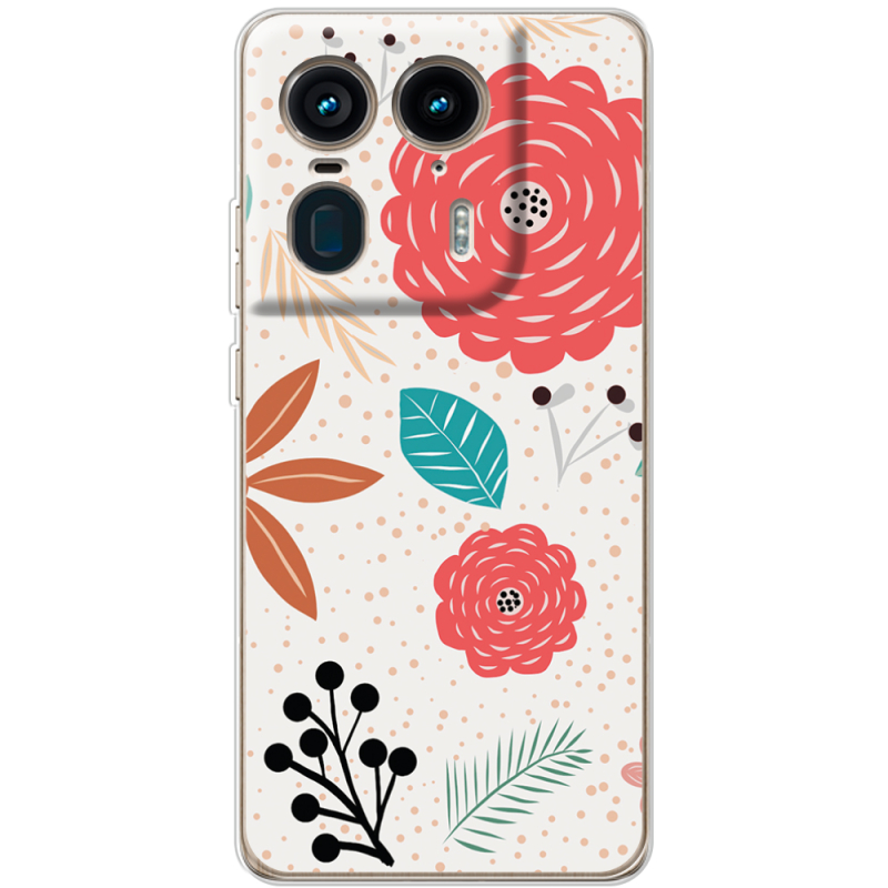 Чехол BoxFace Motorola Edge 50 Ultra Line Flowers