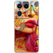 Чехол BoxFace Motorola Edge 50 Ultra Yellow Girl Pop Art