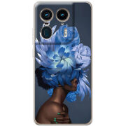 Чехол BoxFace Motorola Edge 50 Ultra Exquisite Blue Flowers