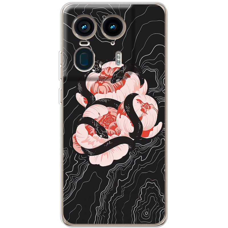 Чехол BoxFace Motorola Edge 50 Ultra Snake Rose