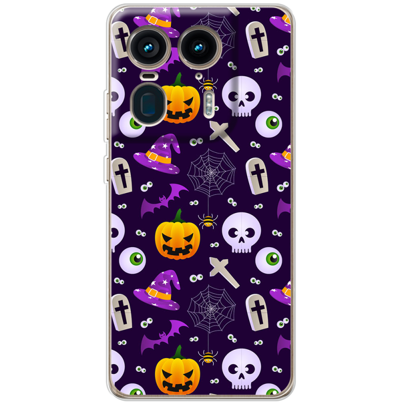 Чехол BoxFace Motorola Edge 50 Ultra Halloween Purple Mood