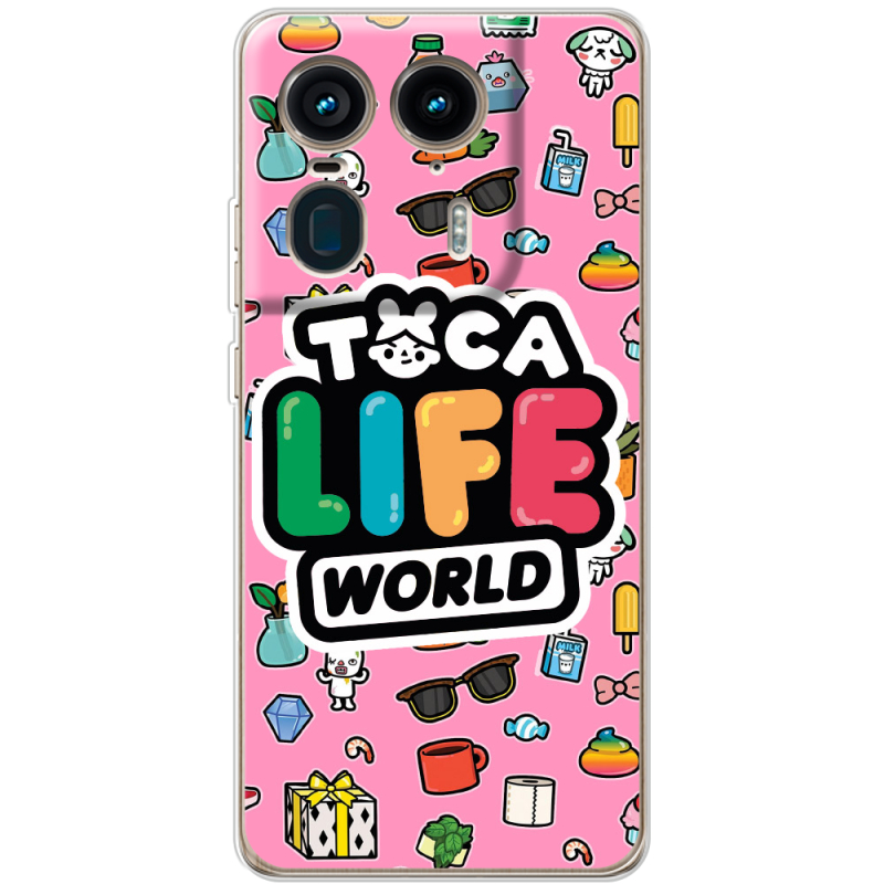 Чехол BoxFace Motorola Edge 50 Ultra Toca Boca Life World