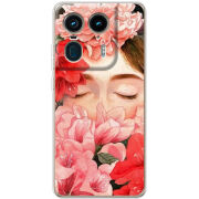 Чехол BoxFace Motorola Edge 50 Ultra Girl in Flowers