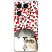 Чехол BoxFace Motorola Edge 50 Ultra Raining Hearts