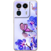 Чехол BoxFace Motorola Edge 50 Ultra Orchids and Butterflies