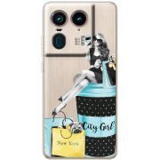 Прозрачный чехол BoxFace Motorola Edge 50 Ultra City Girl