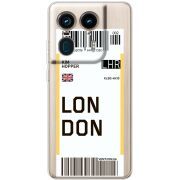 Прозрачный чехол BoxFace Motorola Edge 50 Ultra Ticket London