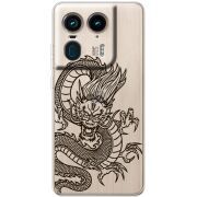 Прозрачный чехол BoxFace Motorola Edge 50 Ultra Chinese Dragon