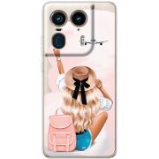 Прозрачный чехол BoxFace Motorola Edge 50 Ultra Travel Girl