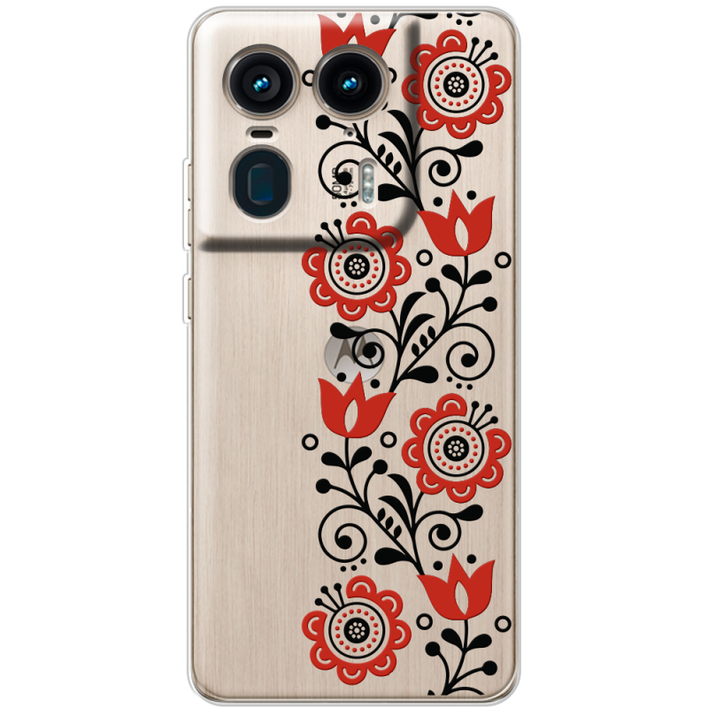 Прозрачный чехол BoxFace Motorola Edge 50 Ultra Ethno Ornament