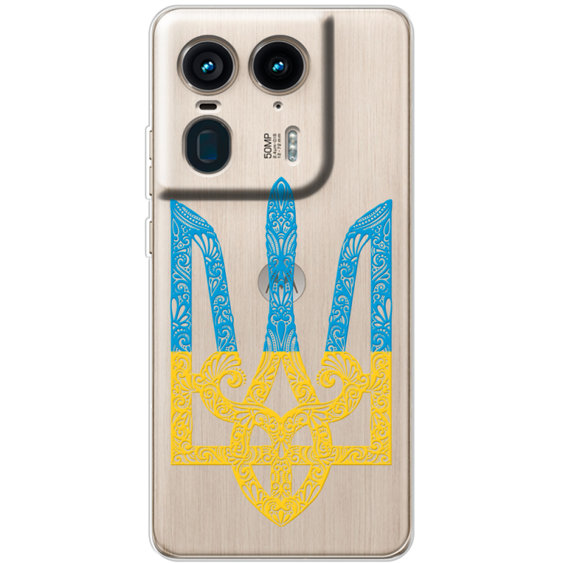 Прозрачный чехол BoxFace Motorola Edge 50 Ultra Gold Trident