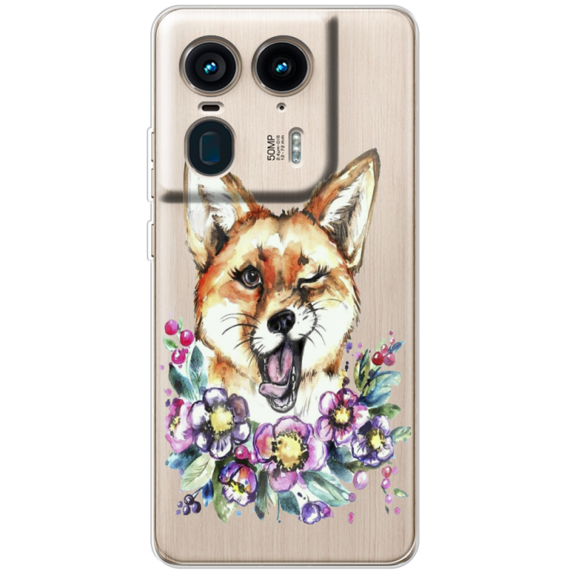 Прозрачный чехол BoxFace Motorola Edge 50 Ultra Winking Fox