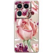 Прозрачный чехол BoxFace Motorola Edge 50 Ultra Rose