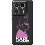 Черный чехол BoxFace Motorola Edge 50 Ultra Pink Karl