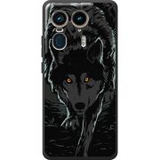 Черный чехол BoxFace Motorola Edge 50 Ultra Wolf