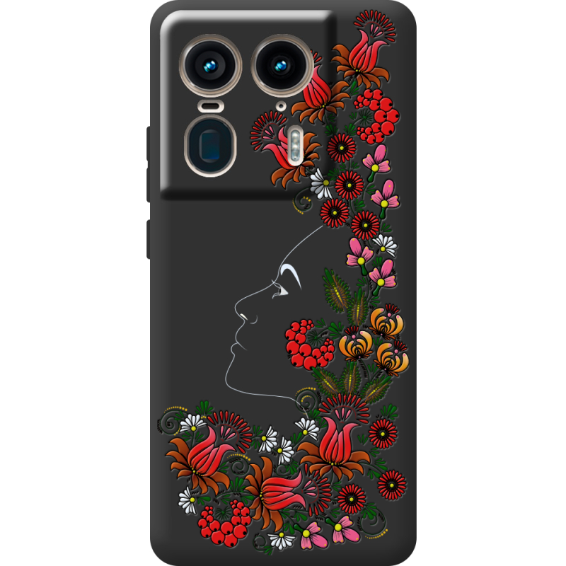 Черный чехол BoxFace Motorola Edge 50 Ultra 3D Ukrainian Muse