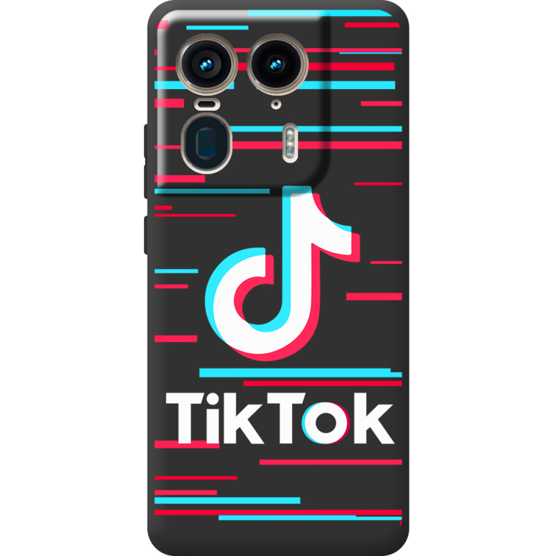 Черный чехол BoxFace Motorola Edge 50 Ultra Tik Tok