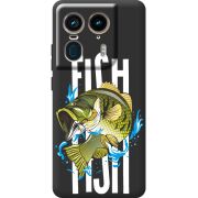 Черный чехол BoxFace Motorola Edge 50 Ultra Fish