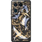 Черный чехол BoxFace Motorola Edge 50 Ultra Ластівки