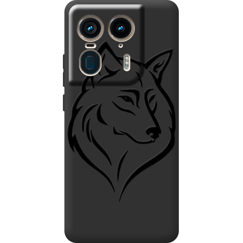 Черный чехол BoxFace Motorola Edge 50 Ultra Wolf