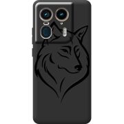 Черный чехол BoxFace Motorola Edge 50 Ultra Wolf