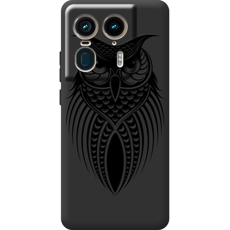 Черный чехол BoxFace Motorola Edge 50 Ultra Owl