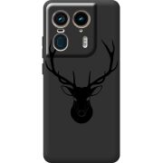 Черный чехол BoxFace Motorola Edge 50 Ultra Deer