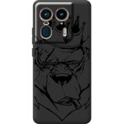 Черный чехол BoxFace Motorola Edge 50 Ultra Bear King