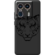 Черный чехол BoxFace Motorola Edge 50 Ultra Tiger